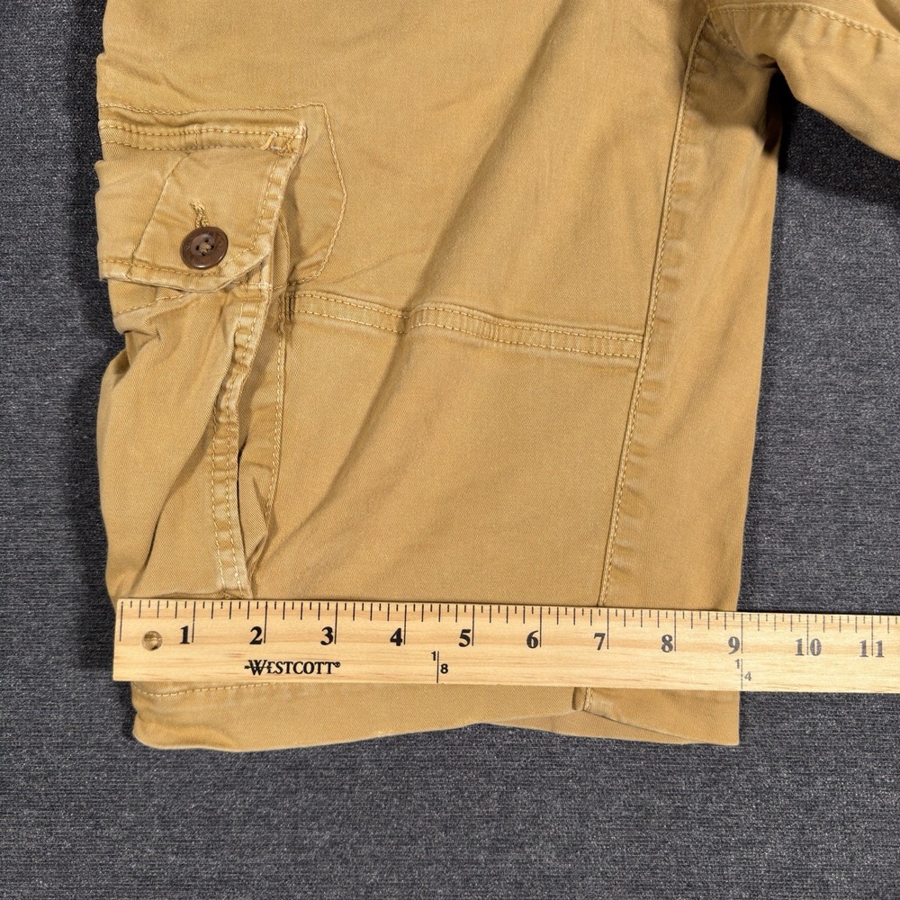 American Eagle Cargo Shorts Men's 28 Khaki Longer Length Hip-Hop Baggy Gorpcore - Picture 7 of 7